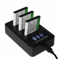 3X Battery + Dual Charger For