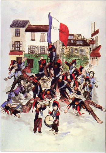 Cpa fantaisie montmartre - cpa,