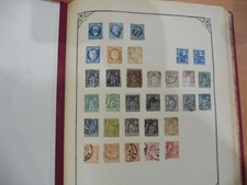 ANCIEN ALBUM DE TIMBRES FRANCE , COLONIES ET MONDE  ENVIRON 80 PAGES