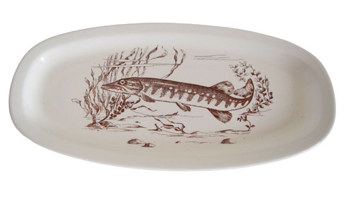 Plat poisson porcelaine - a,
