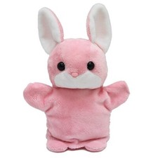 NOUVEAU lapin marionnette à main en peluche Aurora World