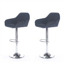 2 X Velours Noir Barre