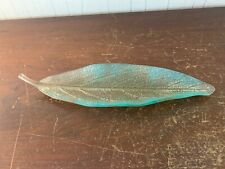 Vide poche feuille en cristal de Daum modèle1