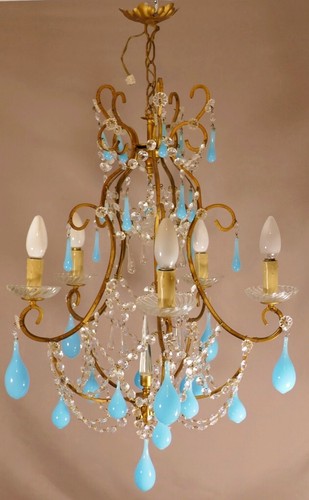 Lustre cage aux gouttes - lustre,
