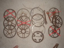 lot de 9 plateau vélo ancien