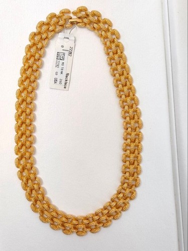 Collier chaîne dorée vintage
