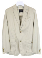 Blazer Pour Homme US 40 Beige À Un Bouton En Lin