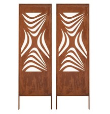 Pare-vue en métal 2 x 160 cm