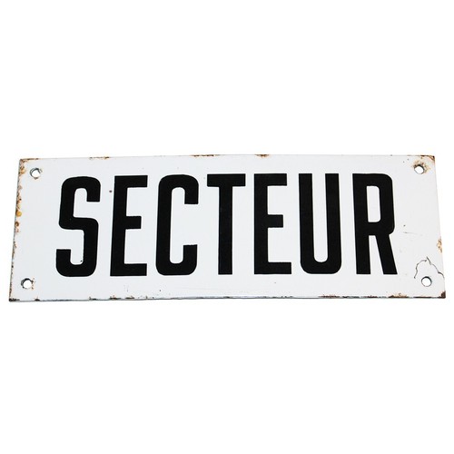Ancienne plaque émaillée