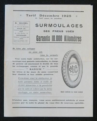 Brochure commerciale 1925
