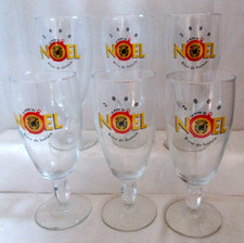 Lot 6 verres à bière 25 cl