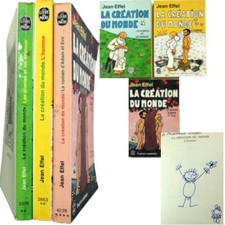 La création du monde 1972 dessin original Jean Effel roman Adam et Eve l'Homme