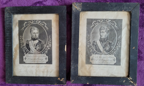 Paire gravures restauration - paire,