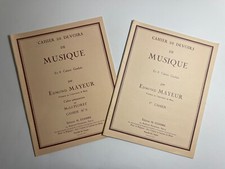 Cahier de devoirs de musique par Edmond Mayeur n°0 et n°1 - éditions Combre
