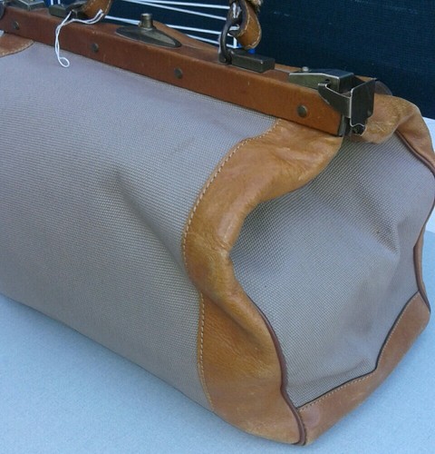 Sac cuir week end vintage - cuir,