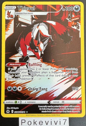 Carte pokemon thievul - carte,