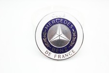 MERCEDES BENZ CLUB DE FRANCE - PLAQUE DE CALANDRE EMAILLEE - ENAMEL BADGE - 1980