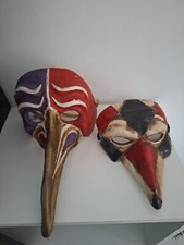 Masque ancien carnaval de Venise fait main artisanal.Old Venice carnival mask