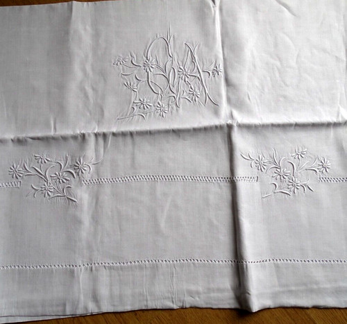 Superbe drap ancien - , ,lin