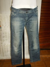 Pantalon Jean 7/8 droit taille