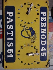 Plaque Émaillée Pernod 45