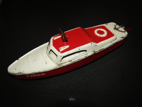 Rare ancien bateau canot - ancien, (