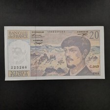 BILLET 20 FRANCS DEBUSSY 1993