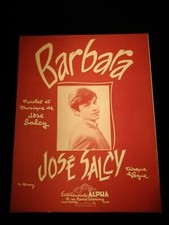 partition originale " Barbara" José Salcy  etat neuf  edt Alpha