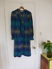 BELLE ROBE WEILL VINTAGE MOTIF GEOMETRIQUE LOSANGES T 40