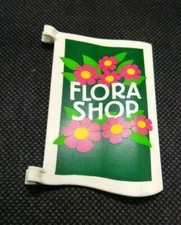 playmobil 4480 pièce détachée référence 30625952 drapeau Flora shop jardin serre