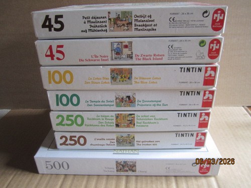 Lot puzzles de tintin - de, 7