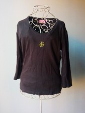 T-shirt marron manches longues M 38 adishatz