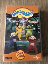 CASSETTE VIDÉO VHS TELETUBBIES UN DEUX TROIS BOUGE ! RARE