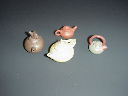 Chinese clay teapots miniature - teapots,