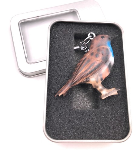 Porte clés bois oiseau - bois,