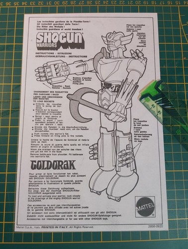 Goldorak shogun notice - shogun,