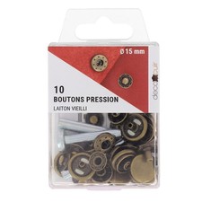 Kit de 10 boutons pression et
