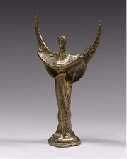  SCULPTURE EN BRONZE de BERNARD JOBIN ( né en 1945 ) " DEMETER " N° 115 / 500