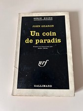 John Gearon: Un coin de paradis/ Gallimard nrf Série Noire, 1963