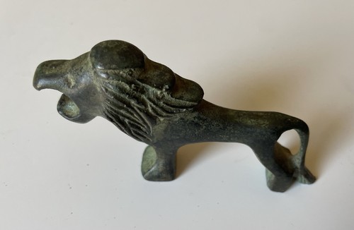 Statuette bronze lion - statuette, à