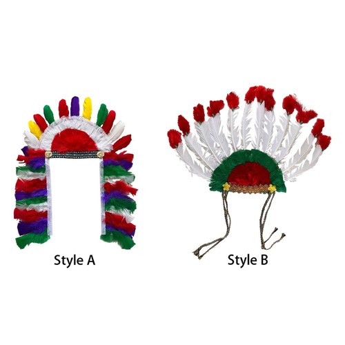 Coiffe plumes chapeau - coiffe, de