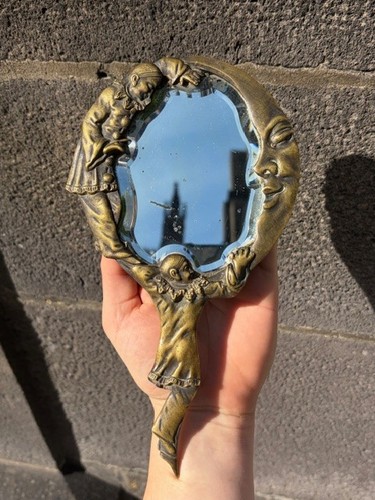 Ancien miroir main - miroir, de