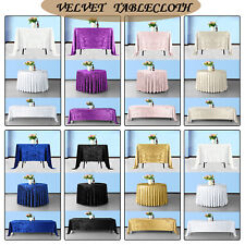 Doux Velours Ecrasé Table Tissu Maison Décoration Nappe Mariage Banquet Maison