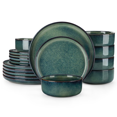 Ensemble vaisselle verte