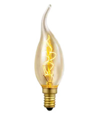Ampoule DECO "Vintage" forme 40W Flamme Coup de vent