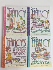 Lot of 4 Fancy Nancy Books by Jane O'Connor Hardcover Glasser
