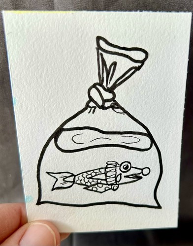 Aceo print design goods - print, by