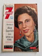 Télé 7 Jours N°568 Mars 1971 Alice SAPRITCH, PELE