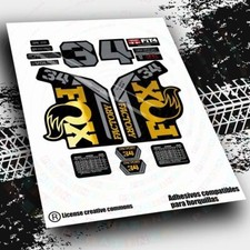 AUTOCOLLANT COMPATIBLE RWP-512 FOURCHE FOX 34 FACTORY 2022 AUTOCOLLANT ADHÉSIF