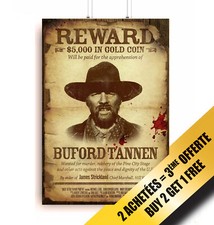 Retour Vers le Futur Wanted Poster Biff Tannen Buford Tannen